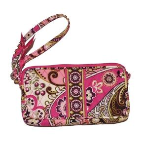 Stylish Pink Patterned Wristlet Vera Bradley Wristlets Wallet 5227